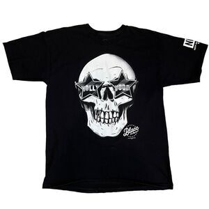 Rare Neff Wiz Khalifa Blacc Hollywood T-Shirt Size Large Skull Graphic